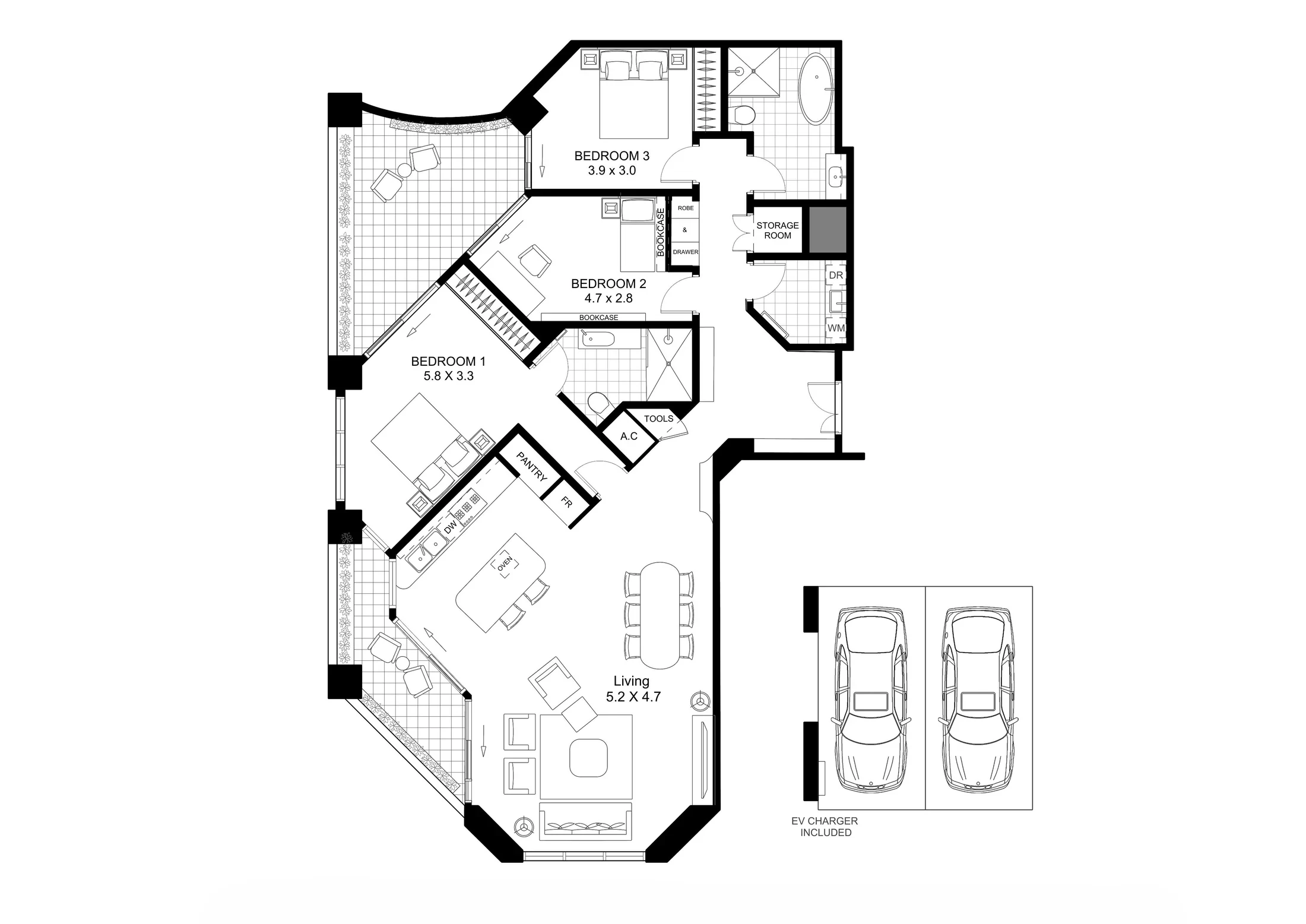 2D floor plan sample 02