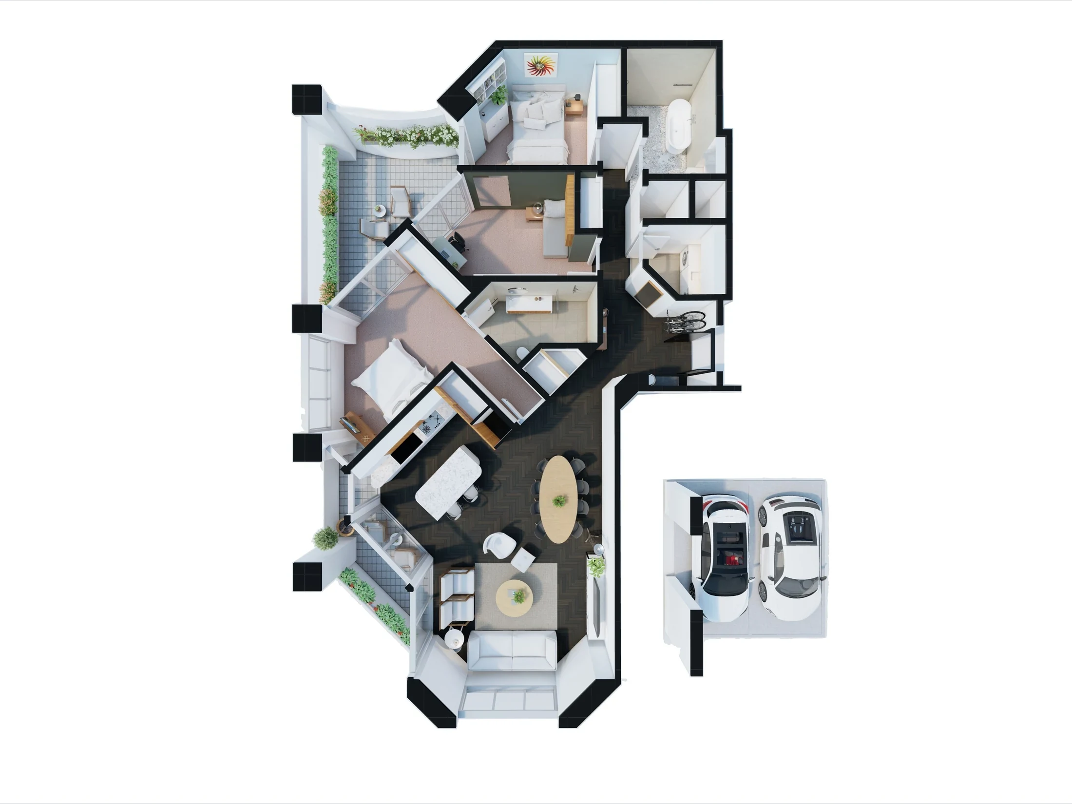 3D floor plan sample 02