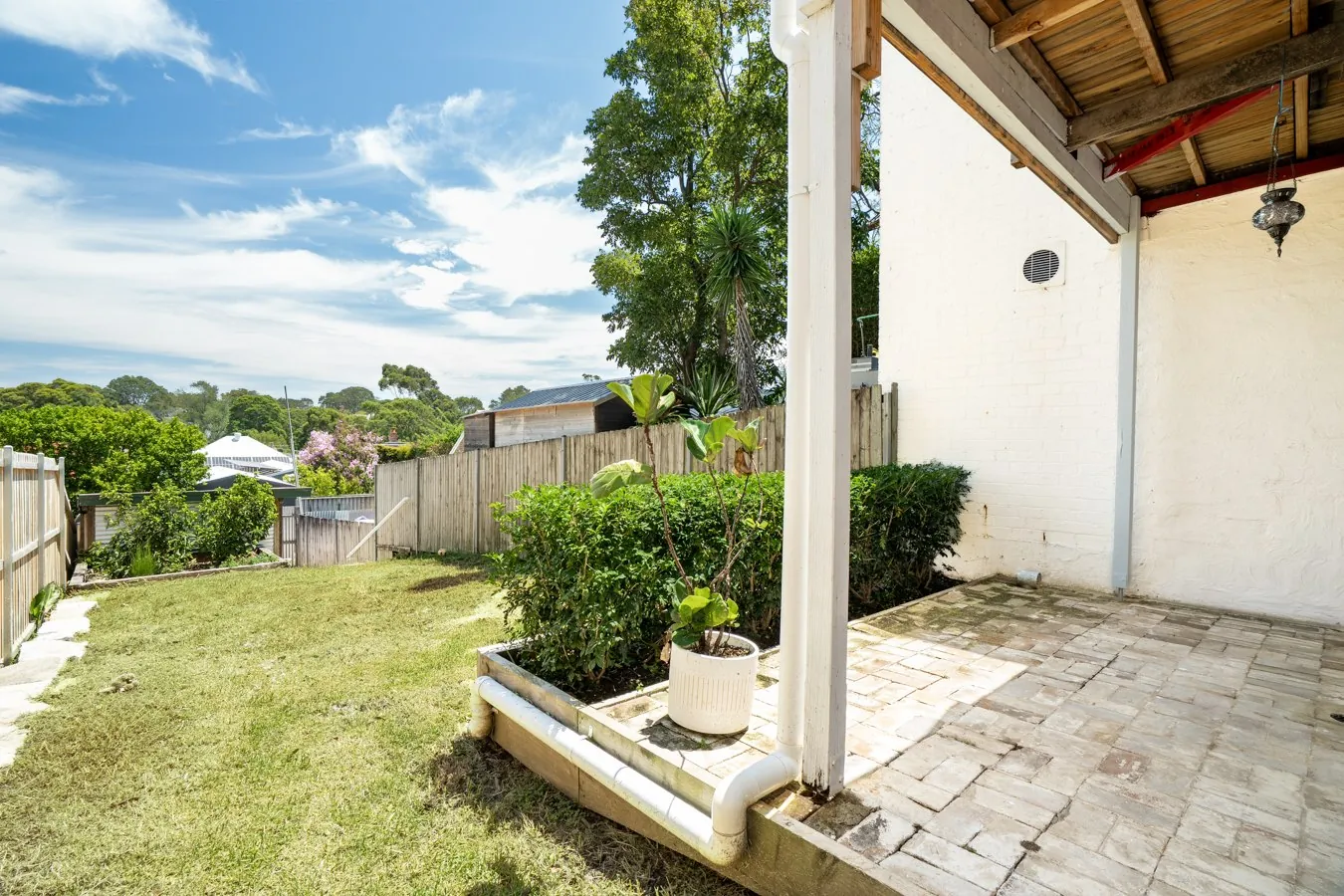 Annandale rear garden and covered patio
