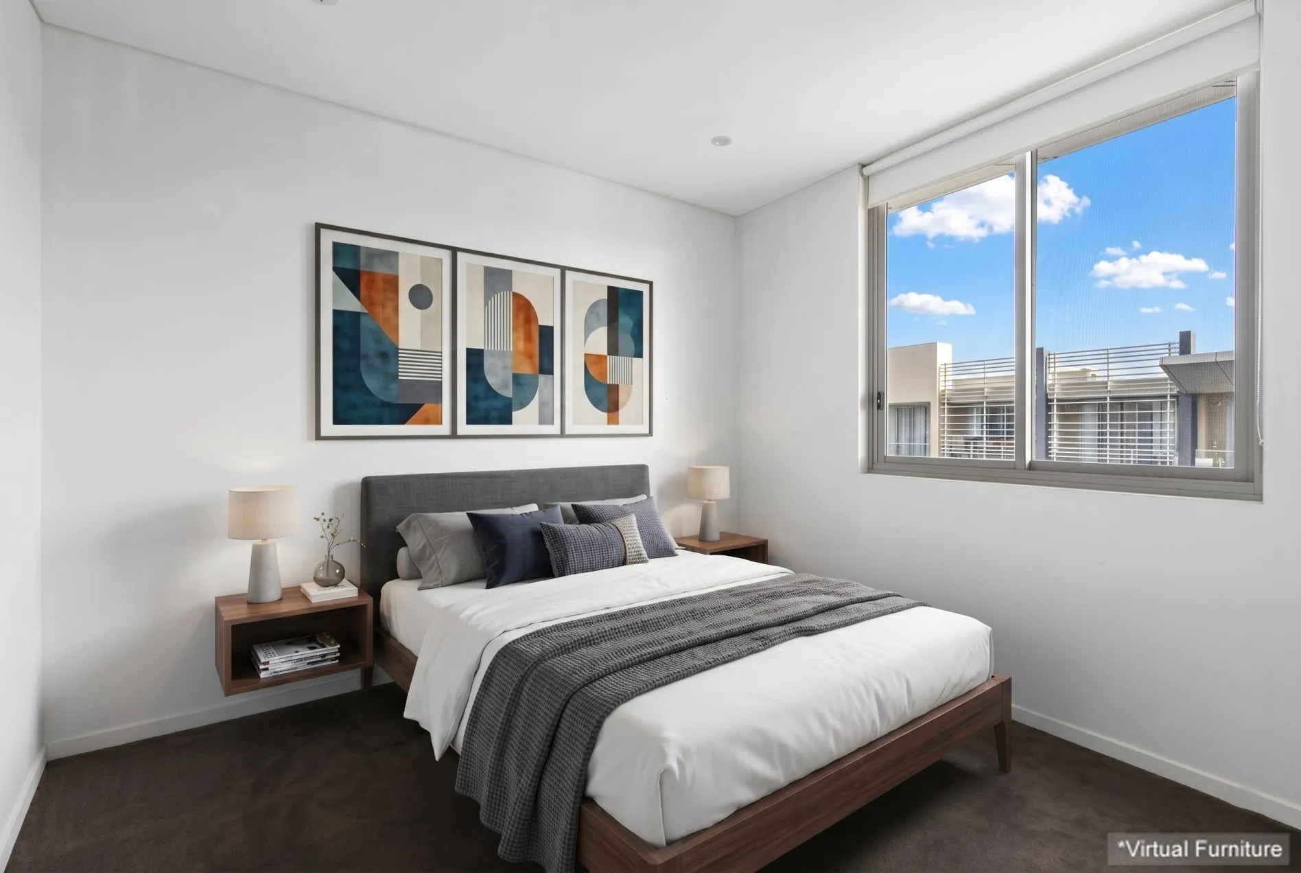Mascot bedroom with virtual furniture