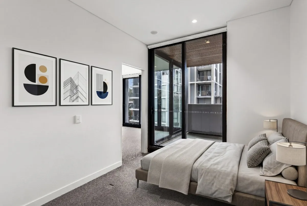 North Ryde bedroom with virtual furniture