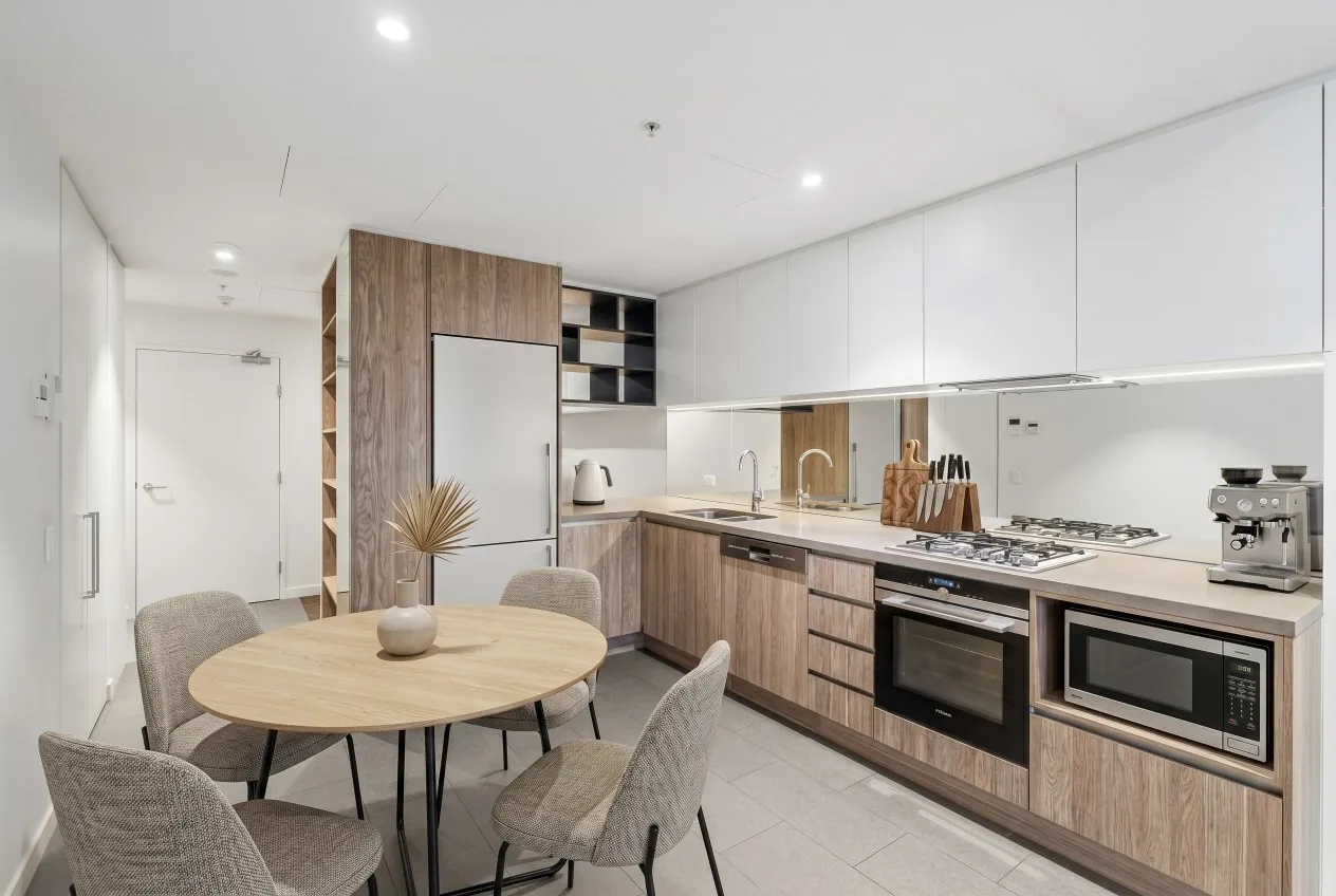 North Ryde kitchen and dining area with virtual furniture