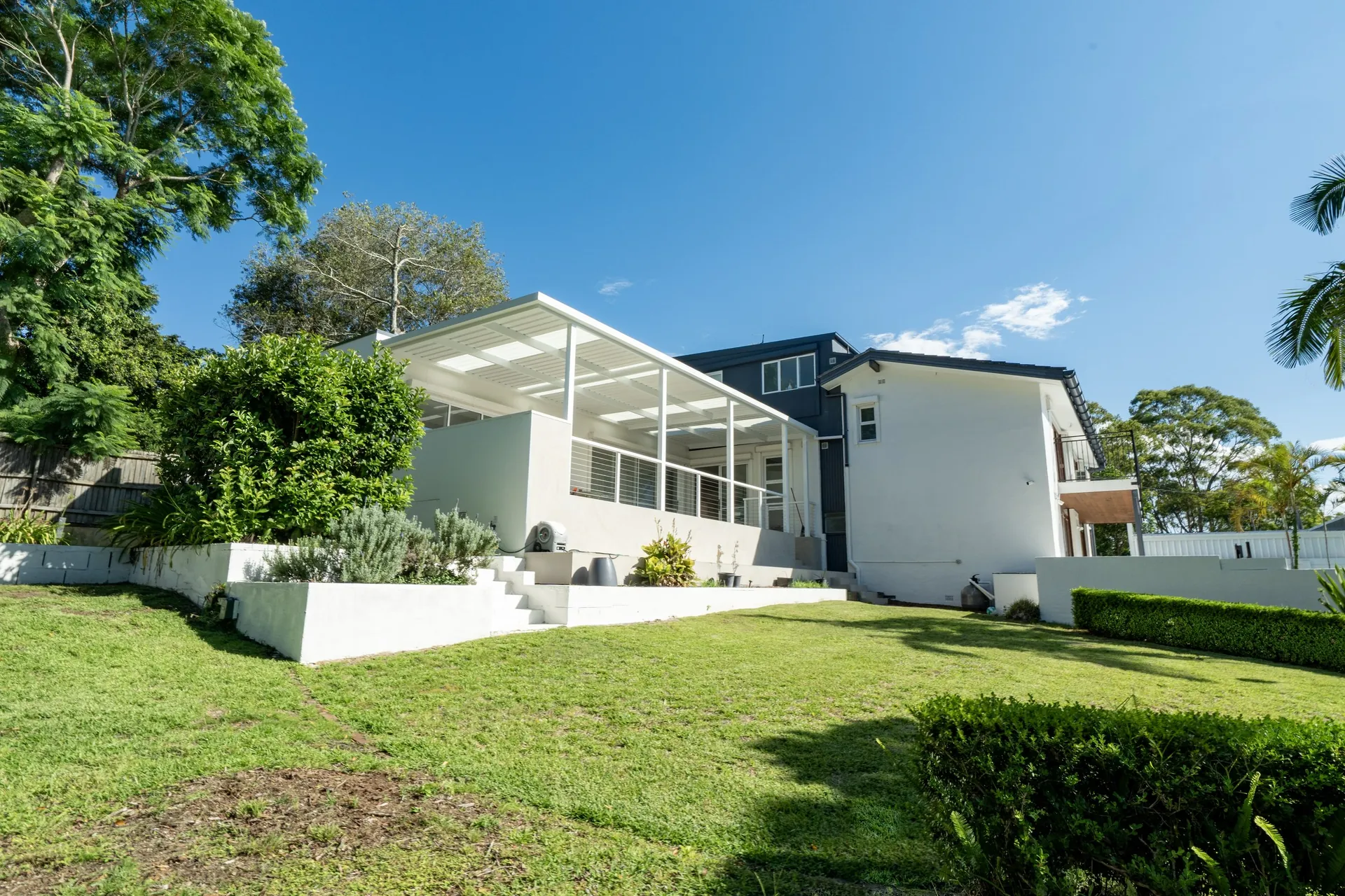 North Turramurra home rear exterior and garden